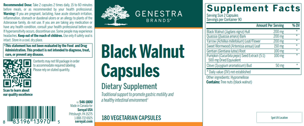 Black Walnut Capsules