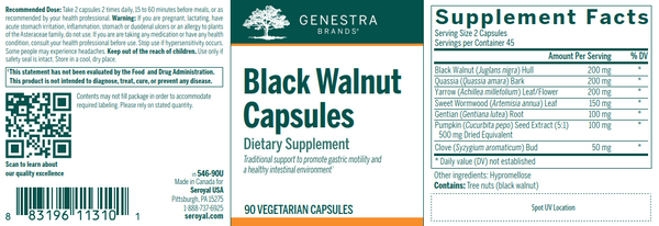 Black Walnut Capsules