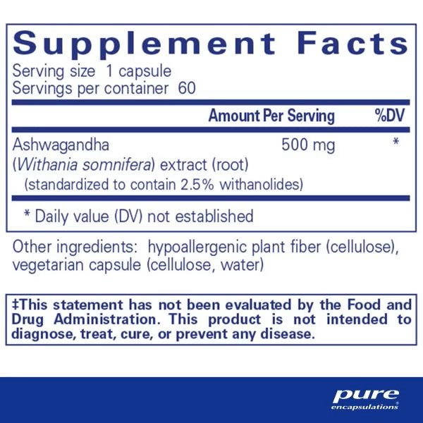 Ashwagandha by Pure Encapsulations